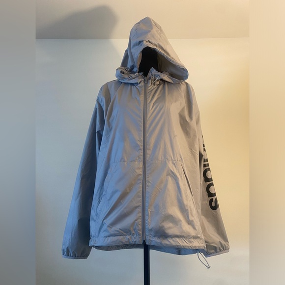 Gray Adidas Windbreaker - Picture 1 of 8